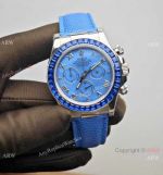 PPM Rolex Cosmo Daytona Blue Square Diamond-set Watch 4801 or 4130 Movement